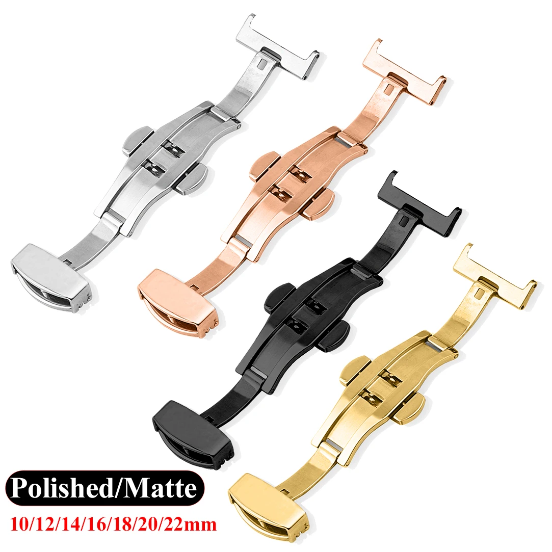 Butterfly Clasp Deployant - Застежка-бабочка из нержавеющей стали для часов,