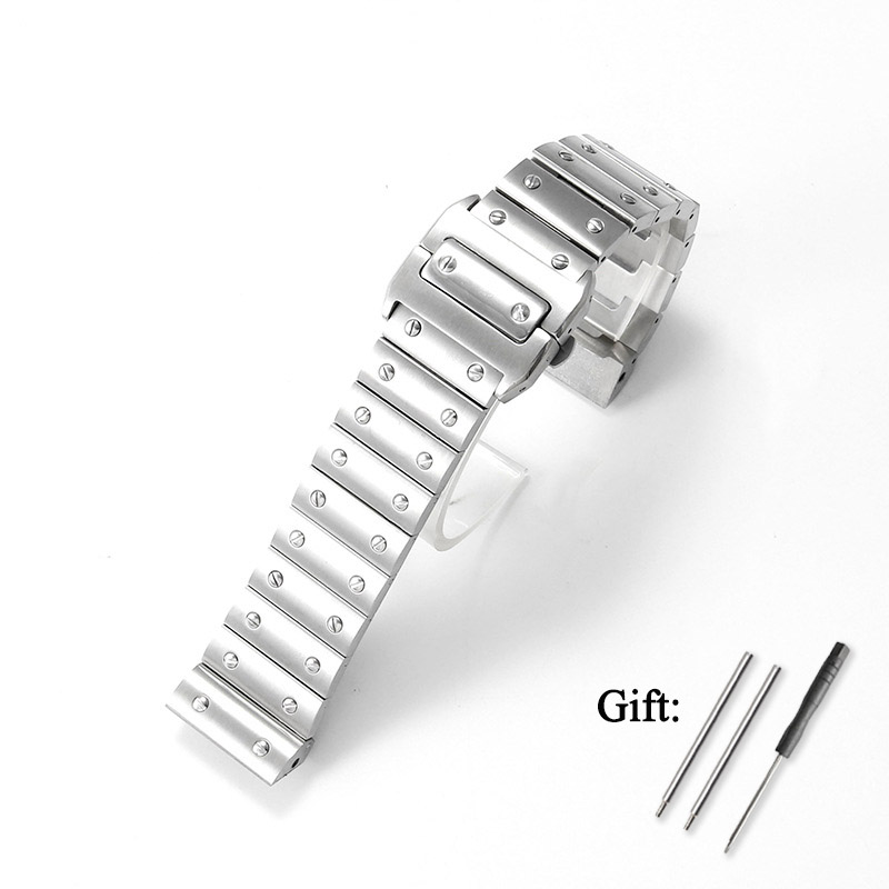 Cartier Watch Santos - 23-мм высококачественный ремешок из нержавеющей стали