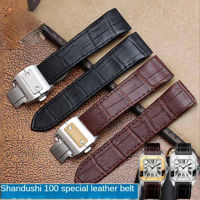 Cartier Watch Santos - Ремешок из натуральной кожи для Cartier