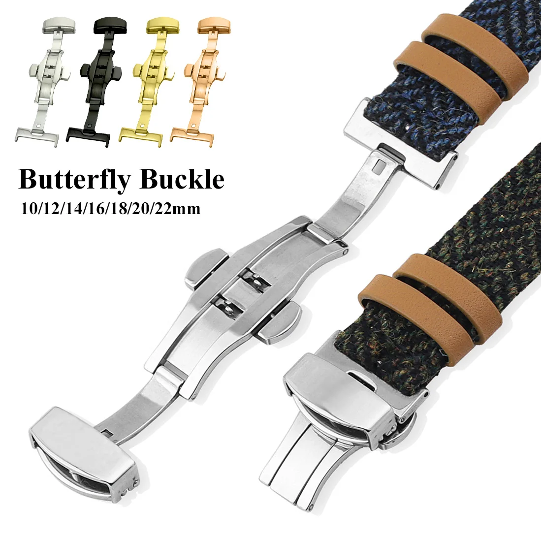 Застежка-бабочка из нержавеюще – обзор и цена Butterfly Clasp Deployant