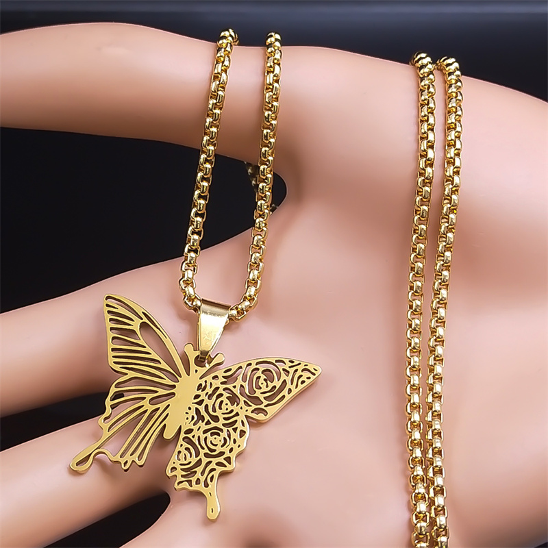 Эстетичное ожерелье с подвеско – обзор и цена Butterfly Clasp Deployant